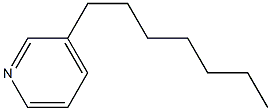 3-Heptylpyridine 结构式