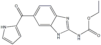 [6-(1H-Pyrrol-2-ylcarbonyl)-1H-benzimidazol-2-yl]carbamic acid ethyl ester 结构式