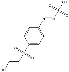 p-(2-Hydroxyethylsulfonyl)benzenediazosulfonic acid 结构式
