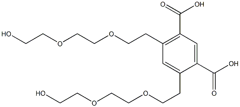 4,6-Bis(8-hydroxy-3,6-dioxaoctan-1-yl)isophthalic acid 结构式
