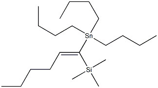 1-(Tributylstannyl)-1-(trimethylsilyl)-1-hexene 结构式