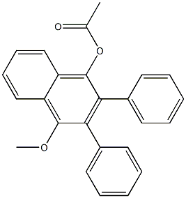 1-Acetoxy-2-phenyl-3-phenyl-4-methoxynaphthalene 结构式
