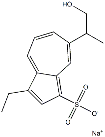 3-Ethyl-7-(2-hydroxy-1-methylethyl)-1-azulenesulfonic acid sodium salt 结构式