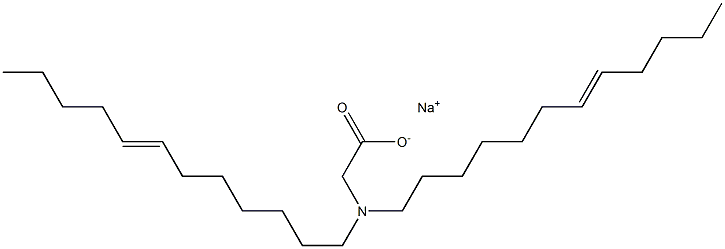 N,N-Di(7-dodecenyl)glycine sodium salt 结构式