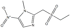 2-(Ethylsulfonylmethyl)-1-methyl-5-nitro-1H-imidazole 结构式