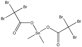 Dimethylbis(tribromoacetyloxy)stannane 结构式