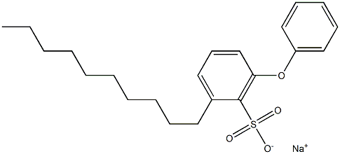 2-Decyl-6-phenoxybenzenesulfonic acid sodium salt 结构式
