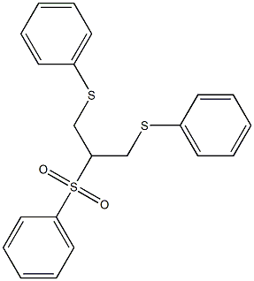 2-(Phenylsulfonyl)-1,3-bis(phenylthio)propane 结构式