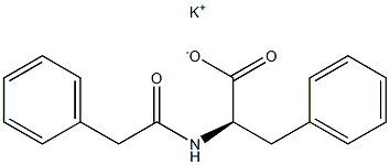 N-(Phenylacetyl)-D-phenylalanine potassium salt 结构式