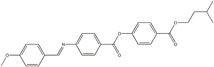 4-[4-(4-Methoxybenzylideneamino)benzoyloxy]benzoic acid isopentyl ester 结构式