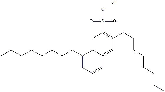 3,8-Dioctyl-2-naphthalenesulfonic acid potassium salt 结构式