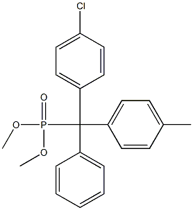 4-Chloro-4'-methyltritylphosphonic acid dimethyl ester 结构式