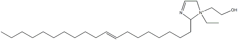 1-Ethyl-1-(2-hydroxyethyl)-2-(8-nonadecenyl)-3-imidazoline-1-ium 结构式