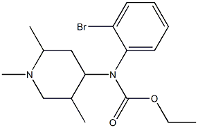 N-(2-Bromophenyl)-N-(1,2,5-trimethylpiperidin-4-yl)carbamic acid ethyl ester 结构式