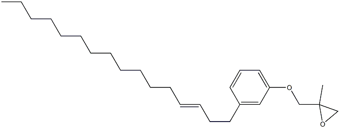 3-(3-Hexadecenyl)phenyl 2-methylglycidyl ether 结构式