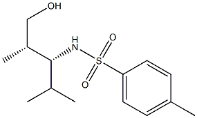 N-[(S)-1-[(R)-2-Hydroxy-1-methylethyl]-2-methylpropyl]-4-methylbenzenesulfonamide 结构式