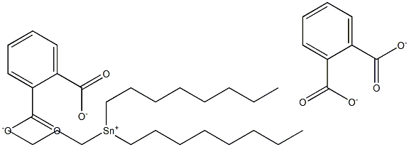 Bis(phthalic acid 1-butyl)dioctyltin(IV) salt 结构式