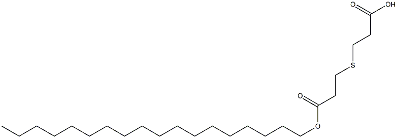 3,3'-Thiodipropionic acid hydrogen 1-octadecyl ester 结构式