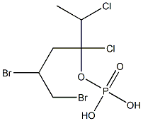Phosphoric acid hydrogen (2,3-dibromopropyl)(1,2-dichloropropyl) ester 结构式