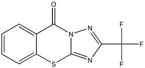 2-Trifluoromethyl-9H-[1,2,4]triazolo[5,1-b][1,3]benzothiazin-9-one 结构式