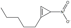 1-Pentyl-3-nitrocyclopropene 结构式