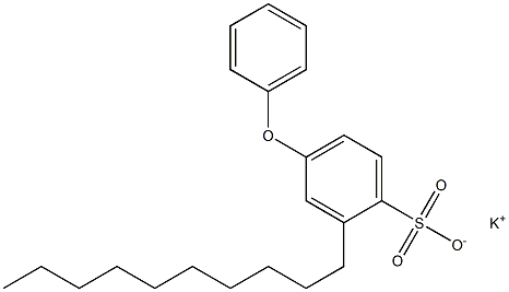 2-Decyl-4-phenoxybenzenesulfonic acid potassium salt 结构式