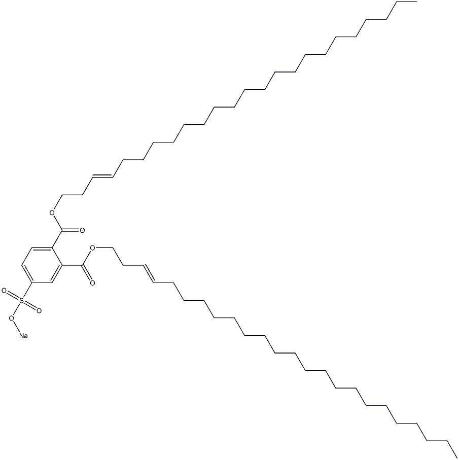 4-(Sodiosulfo)phthalic acid di(3-tetracosenyl) ester 结构式