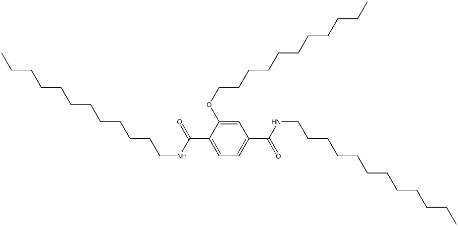 2-(Undecyloxy)-N,N'-didodecylterephthalamide 结构式