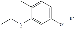 Potassium 3-(ethylamino)-4-methylphenolate 结构式