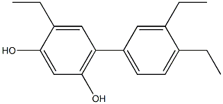 4-Ethyl-6-(3,4-diethylphenyl)benzene-1,3-diol 结构式