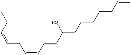 (9E,11Z,14Z)-1,9,11,14-Heptadecatetren-8-ol 结构式