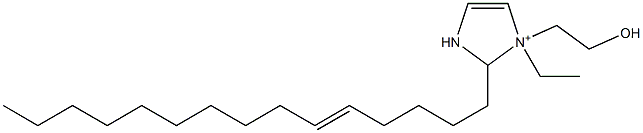 1-Ethyl-1-(2-hydroxyethyl)-2-(5-pentadecenyl)-4-imidazoline-1-ium 结构式