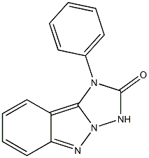 1-Phenyl-1H-[1,2,4]triazolo[1,5-b]indazol-2(3H)-one 结构式