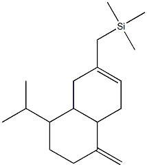 2-(Trimethylsilylmethyl)-5-methylene-8-isopropyl-1,4,4a,5,6,7,8,8a-octahydronaphthalene 结构式