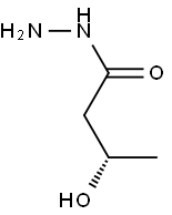 [S,(+)]-3-Hydroxybutyric acid hydrazide 结构式