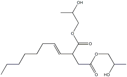 2-(1-Octenyl)succinic acid bis(2-hydroxypropyl) ester 结构式