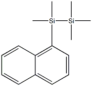 1-(Pentamethyldisilane-1-yl)naphthalene 结构式