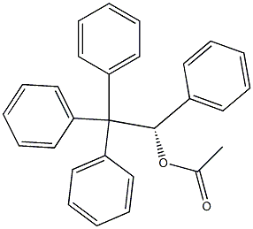 (-)-Acetic acid (S)-1,2,2,2-tetraphenylethyl ester 结构式