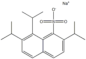 2,7,8-Triisopropyl-1-naphthalenesulfonic acid sodium salt 结构式