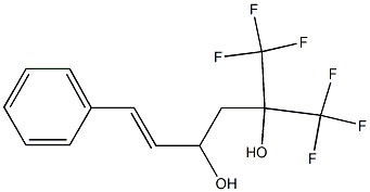 6-Phenyl-1,1,1-trifluoro-2-(trifluoromethyl)-5-hexene-2,4-diol 结构式