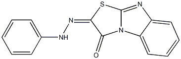 2-(2-Phenylhydrazono)thiazolo[3,2-a]benzimidazole-3(2H)-one 结构式