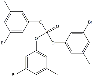 Phosphoric acid tris(3-bromo-5-methylphenyl) ester 结构式