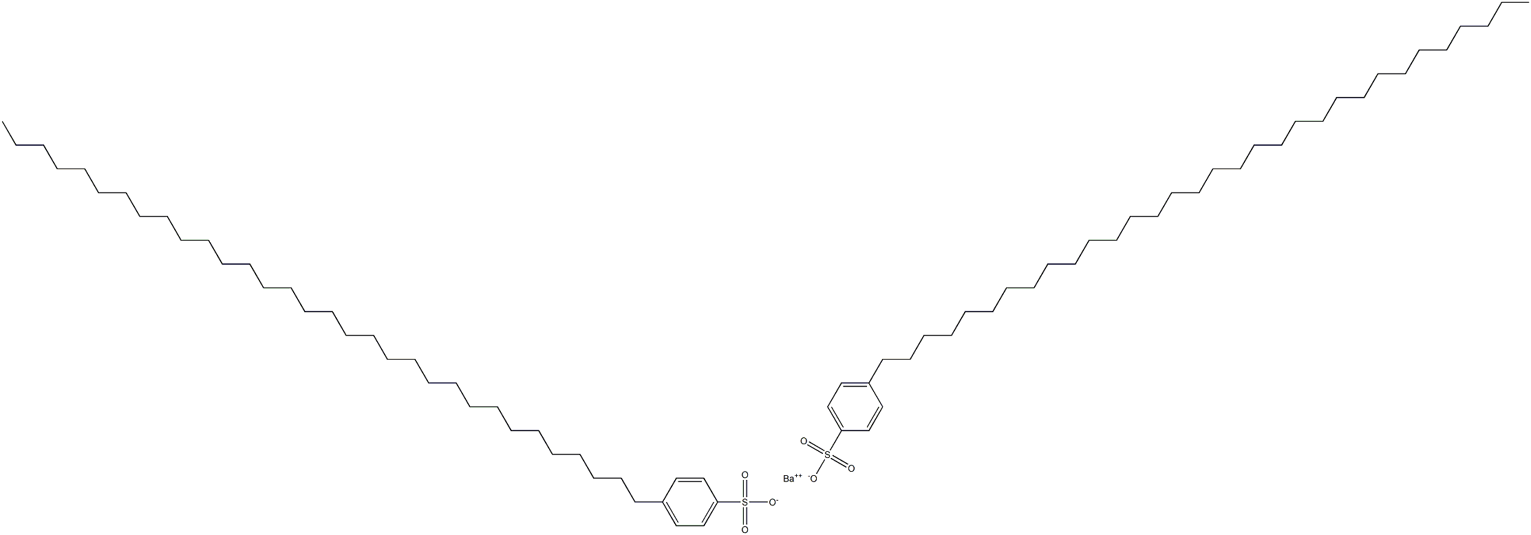 Bis[4-(dotriacontan-1-yl)benzenesulfonic acid]barium salt 结构式