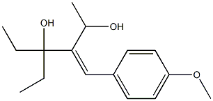 4-(4-Methoxyphenyl)methylene-3-ethylhexane-3,5-diol 结构式