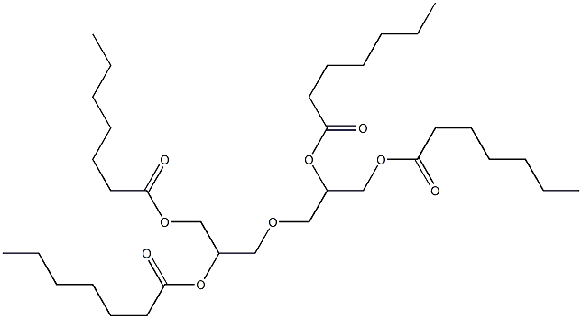 3,3'-Oxybis(1,2-propanediol diheptanoate) 结构式