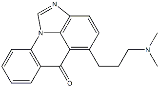 5-(3-Dimethylaminopropyl)-6H-2,10b-diazaaceanthrylen-6-one 结构式