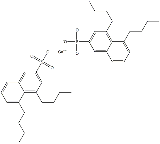 Bis(4,5-dibutyl-2-naphthalenesulfonic acid)calcium salt 结构式