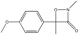 2,4-Dimethyl-4-(4-methoxyphenyl)-1,2-oxazetidin-3-one 结构式
