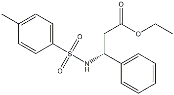 [R,(+)]-3-Phenyl-3-[(p-tolylsulfonyl)amino]propionic acid ethyl ester 结构式