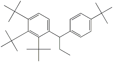 1-(2,3,4-Tri-tert-butylphenyl)-1-(4-tert-butylphenyl)propane 结构式